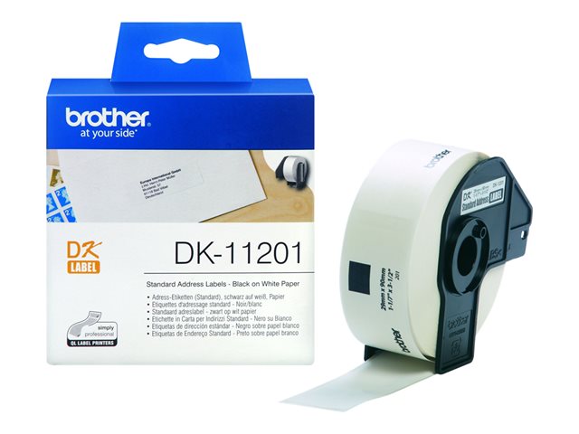 Bekijk afbeelding 2 van BROTHER P-Touch DK-11201 die-cut standard address label 29x90mm 400 labels